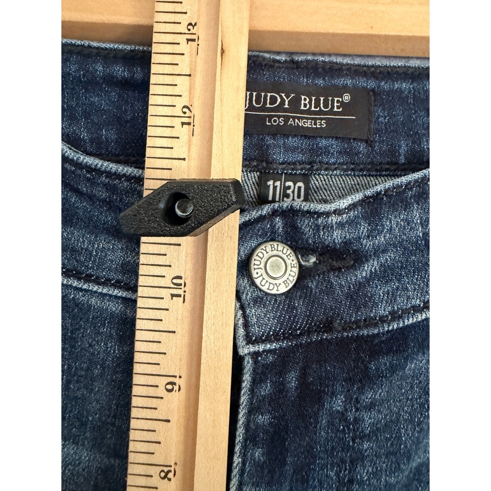 Judy Blue Dark Wash Wide Leg Jeans - Picture 8 of 11